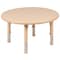 Flash Furniture Round 33 W, 33 L, 23.75 H, Plastic, Steel, Brown YU-YCX-0073-2-ROUND-TBL-NAT-R-GG - alternate 6